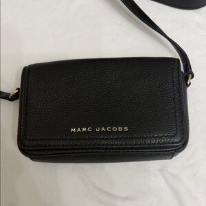 Marc Jacobs Black Pebbled Leather Crossbody Bag